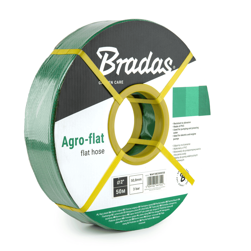 — AGRO-FLAT 3BAR plokščia žarna (38 mm) "1 1/2" / 50 m — AGRO-FLAT 3BAR plokščia žarna (38 mm) "1 1/2" / 50 m - Image 2