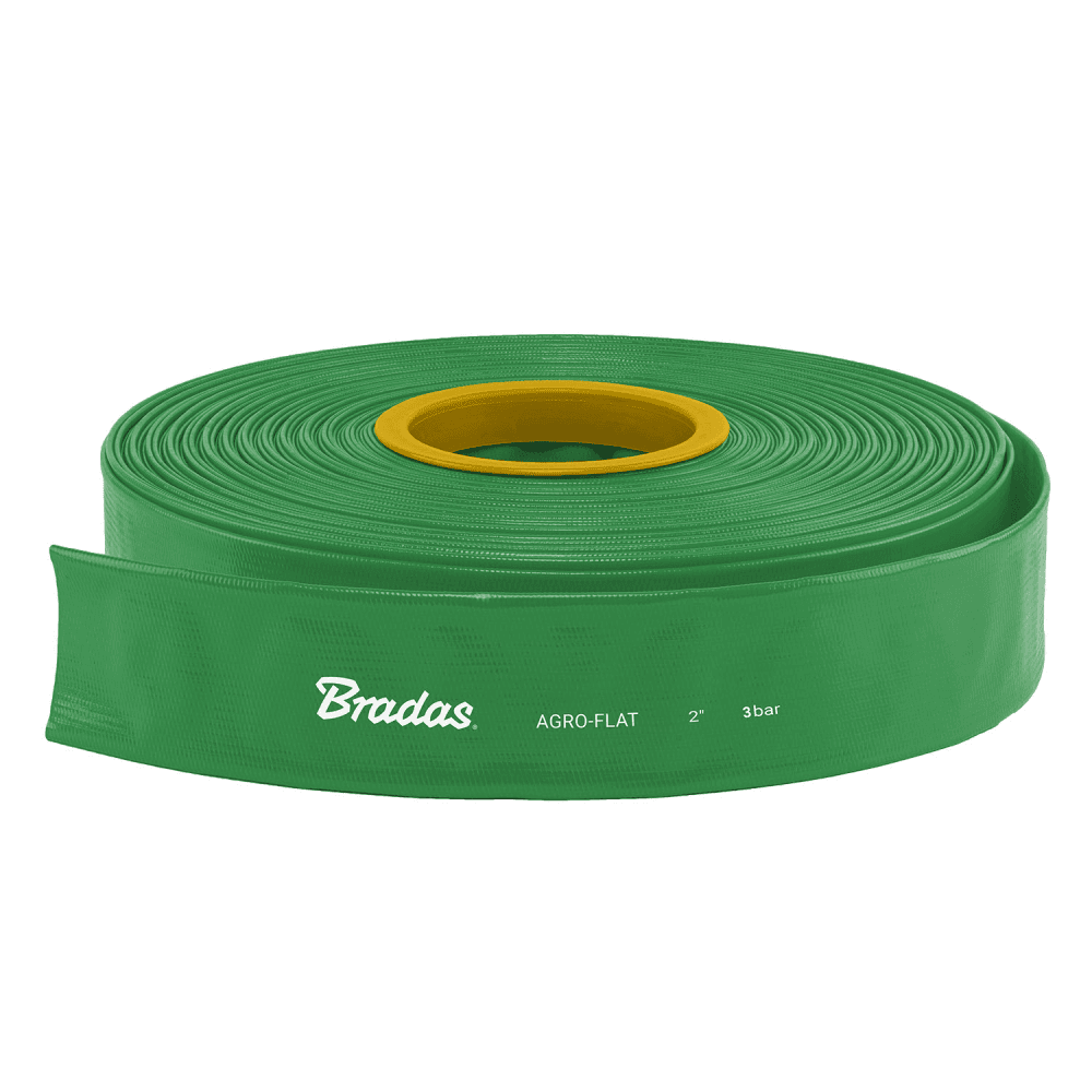 — AGRO-FLAT 3BAR plokščia žarna (38 mm) "1 1/2" / 50 m — AGRO-FLAT 3BAR plokščia žarna 1